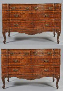 Pair of chest of drawers, Veneto