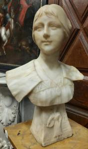 Dars551 - Busto in marmo, epoca '800, cm L 35 x H 50 x P 20
