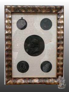 SAMMLUNG VON FÜNF BRONZEPLAKETTEN