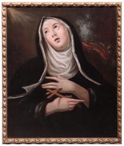 Pintura "Santa Marta", Toscana, século XVII