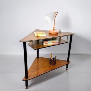 Tavolino angolare Mid Century anni 50