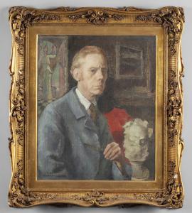 Alberto Helios Gagliardo, Autoritratto, olio firmato