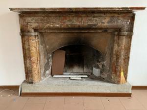 Marble fireplace