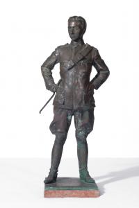 Annibale De Lotto (San Vito di Cadore, 1887 - Venezia, 1932), Soldato della Prima Guerra Mondiale, 1923 circa, bronzo
