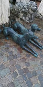 Bronze greyhounds