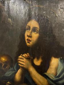 Madalena penitente, óleo sobre madeira. 600