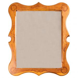 Shaped frame mirror -
