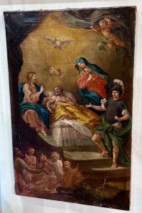 Dipinto, olio su tela “Transito di San Giuseppe” - inizio XVIII sec.  