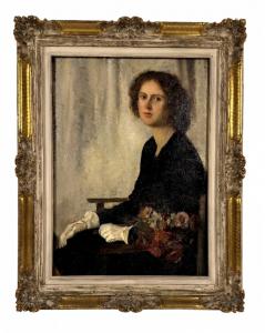Pietro Gaudenzi, "Portrait of a Seated Lady"