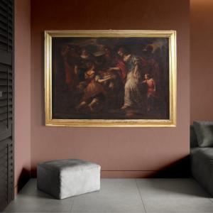 Great 17th-century Italian painting, Moses Saved from the Waters - Foto 6