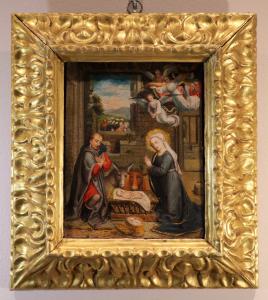 La Natività di Gesù, Gerard David (Oudewater, 1460 c.a. - Bruges, 1523) Seguace di