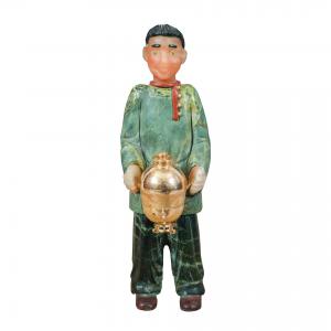 Manifattura russa (XIX-XX secolo) - Giovane con samovar.