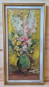 ÖLGEMÄLDE „VASE MIT BLUMEN“ von Cesare Monti