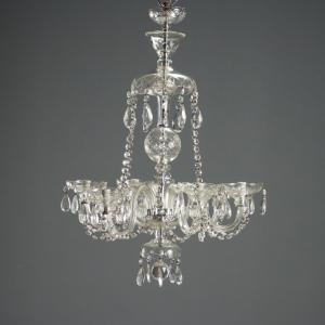 Kronleuchter mit fünf Lichtern aus Glas, Italien, Anfang 20. Jh.