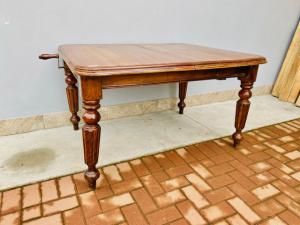 Mesa Inglesa de Mogno Extensível - Restaurada (em andamento)_car 3125
