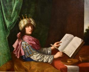 Retrato de Rei Salomão, Michele Desubleo (Maubeuge, 1602 - Parma, 1676) atribuível