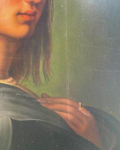 Seguidor de Rafael Sanzio (Urbino 1483 - Roma 1520) - Retrato de Bindo Altoviti. - Foto 7