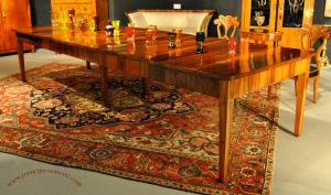 Vienna 1815-20 approx. Early Biedermeier period. Circle of Joseph Danhauser or perhaps himself. Extraordinary extendable table with patina.
