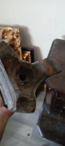 Coppia candelieri in legno italia fine XVIII secolo - Foto 8