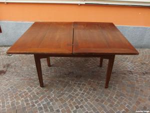 CHERRY WOOD FOLDING TABLE LOUIS XVI STYLE PIEDMONT cm L116xW73xH83 - Foto 6