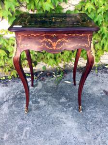 Elegante Tavolino da salotto Luigi XV Intarsiato - Restaurato_car 726