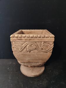 Particolare Vaso / Mortaio in marmo - 25 x 25 cm