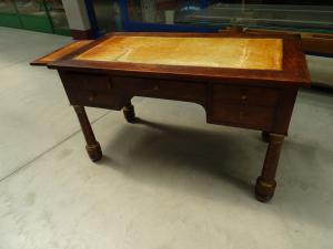 Scrivania in stile Impero in mogano Napoleone III con bronzi fine "800 francese - Foto 10