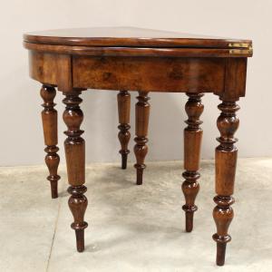 Antique Louis Philippe walnut console table - 19th century - Foto 9