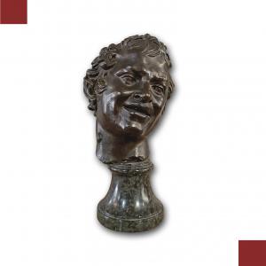 SCULTURA DI SATIRO IN BRONZO FINE XVI SECOLO 