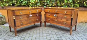 Pair of antique Italian Empire commodes