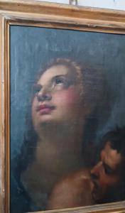 Antico dipinto olio su tela scuola italiana XVII secolo - Foto 9