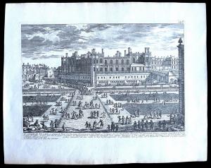 Series of 8 etchings by Gabriel Perelle (1604–1677) depicting the most important noble buildings in France. 37x29 cm.
