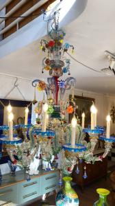 Murano-Glaslüster mit 12 Lichtern