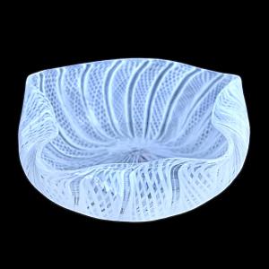 Aschenbecher-Tischaufsatz aus Zanfirico-Opalglas. A.Ve.M Murano Manufaktur.