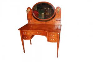 Toilette Vittoriana della seconda metà del 1800 In Legno Satinwood