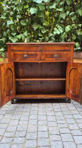 Credenza servante antigua estrecha de chapa de nogal - Foto 6