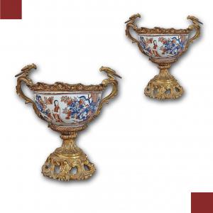 COPPIA DI COPPE IMARI PRIMI XIX SECOLO 