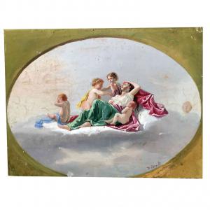 19th century Italian Allegory of Ecstasy with Cupid - Foto 5