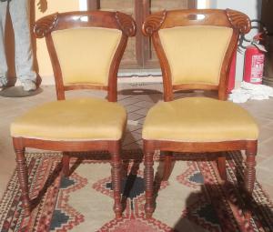 Two Charles X chairs