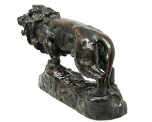 Thomas Francois Cartier (Marsiglia, 1879 - Saint-Vallier, 1936), Leone e pantera - Foto 6