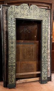 PAN443 - Portale in legno laccato, epoca '700, misure cm L 122 x H 236  luce L 77 x H 193