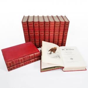 Buffon. Œuvres complètes.. avec la nomenclature linnéenne et la classification de Cuvier. Revues sur l’édition in-4°… Nouvelle édition illustrée de 150 planches.. Paris, Garnier Frères