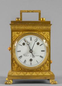 Marechal em bronze dourado com repetição, Suíça século XVIII