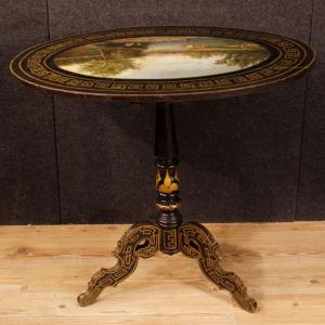 Mesa auxiliar inglesa lacada y pintada del siglo XX - Foto 9