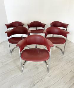 Set von 6 Vittorio Introini Stühlen für Mario Sabot | 1970