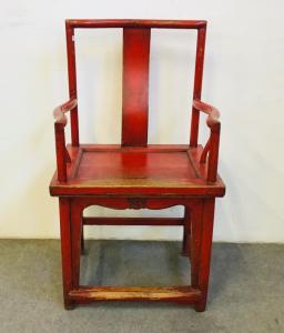 Red lacquer chair