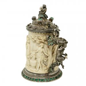 19. Jahrhundert, Kleiner Elfenbeinkrug (Tankard) - Foto 6