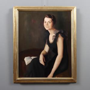 Gemälde von Ugo Celada da Virgilio "Porträt einer Dame"