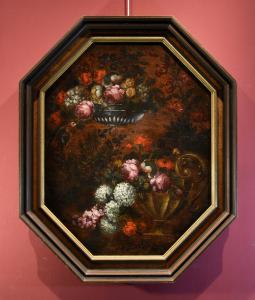 Composizione floreale, Francesca Volò Smiller, detta Vincenzina (Milano, 1657 - 1700) - cerchia di