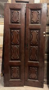 PTCI559 - Portoncino antico in legno, epoca '700, misure cm L 101 x H 207